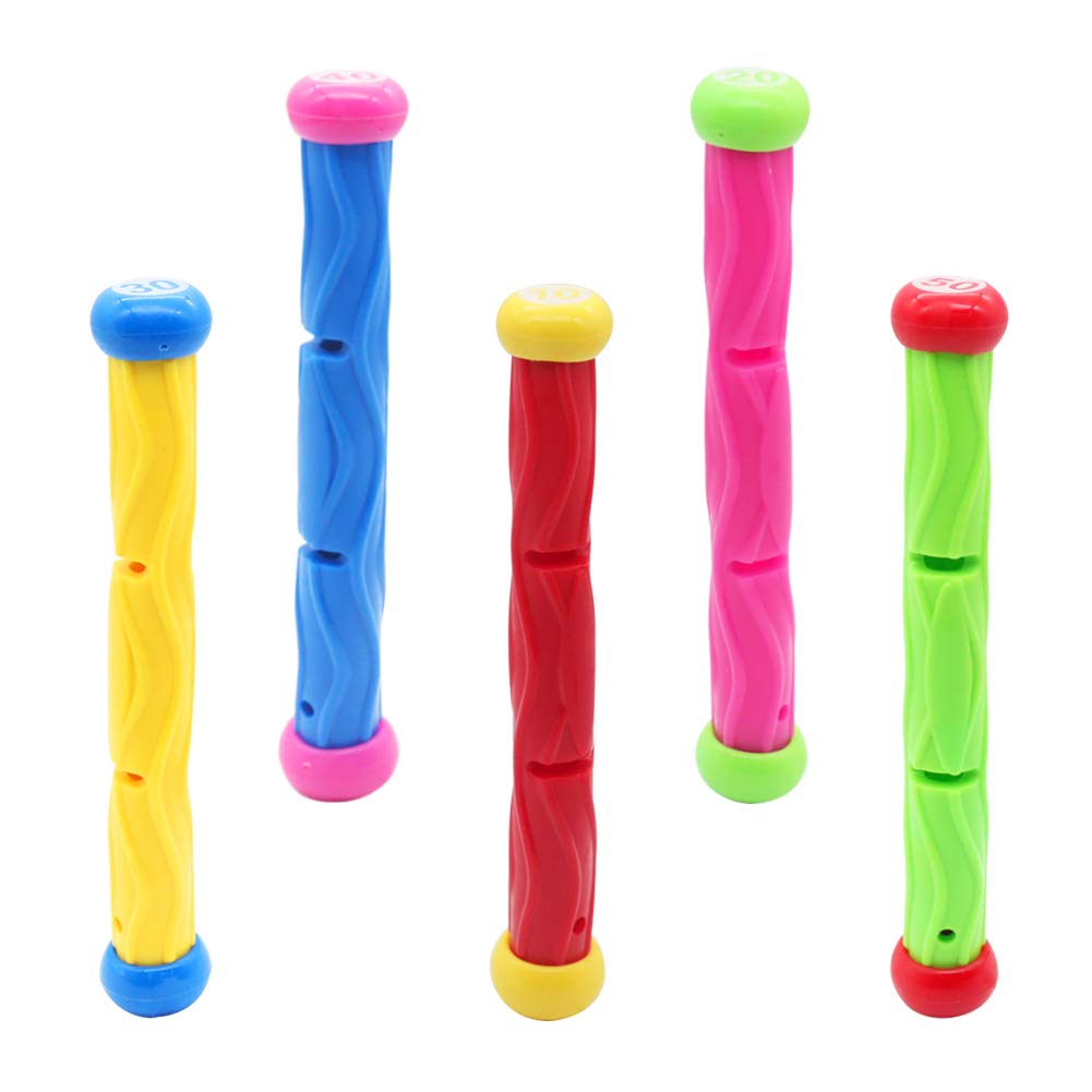 Tydow Swimming Pool Diving Sticks Toys Paddling Pool Water Beach Games For Age 5+