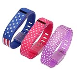 Generic Replacement Wrist Band for Fitbit Flex with Secure Fasteners Sleeve and Metal Clasps Large Pack of 3