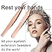 Best Tweezers for Eyelash Extension - Straight and J Curved Pointed Tweezers - Professional Stainless Steel Precision tweezers lash Tweezers Set 2 Pack (Rose-Gold)
