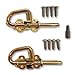 Loop Style Spring Barrel Bolts - 1 Pair - Includes 8 Screws - Shed Door Hardware, Shed Door, Barn Door Sheds, Gates, Playhouses, & Chicken Coops