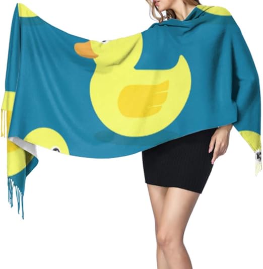 Duck Lovely Yellow Cute Everday Large Scarfs For Women ...
