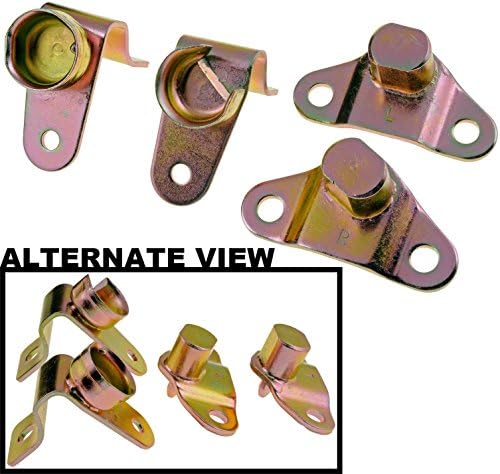 APDTY 49753 Tailgate Hinges 4 Pc Bed & Gate Hinges