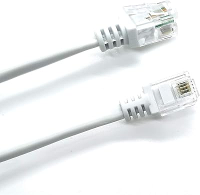 ASNQ ADSL Cable 10m High Speed RJ11 Internet Modem Router Phone Socket