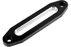 Astra Depot 10 inch High-Grade CNC Billet Aluminum Hawse Fairlead Black Silver for ATV UTV Truck KFI Ramsey