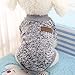 Idepet Pet Dog Classic Sweater Sweatshirt, Soft Fleece Coat for Small,Medium Dog,Warm Pet Dog Cat Clothes,Soft Puppy Customes 2 Color (S, Grey)