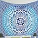 Labhanshi Hippy Throw Mandala Tapestry Indian Wall Hanging, Tapestry, Bohemian, Tapestries, Queen Bedsheet Bedspread Hippie Wall Decor Wall Tapestry
