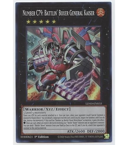Amazon.com: YU-GI-OH! - Number 79: Battlin' Boxer Nova
