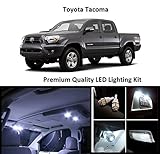 EliteTech 2005 - 2016 Toyota Tacoma Premium LED Package (White) - Interior + License Plate (9 pieces) 2005 2006 2007 2008 2009 2010 2011 2012 2013 2014 2015 2016