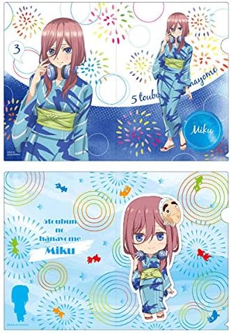Amazon Tvアニメ 五等分の花嫁 クリアファイルセット 中野三玖 浴衣ver アニメ 萌えグッズ 通販