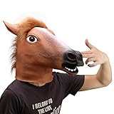 Ylovetoys Latex Horse Head Mask Halloween Costume Animal Masks