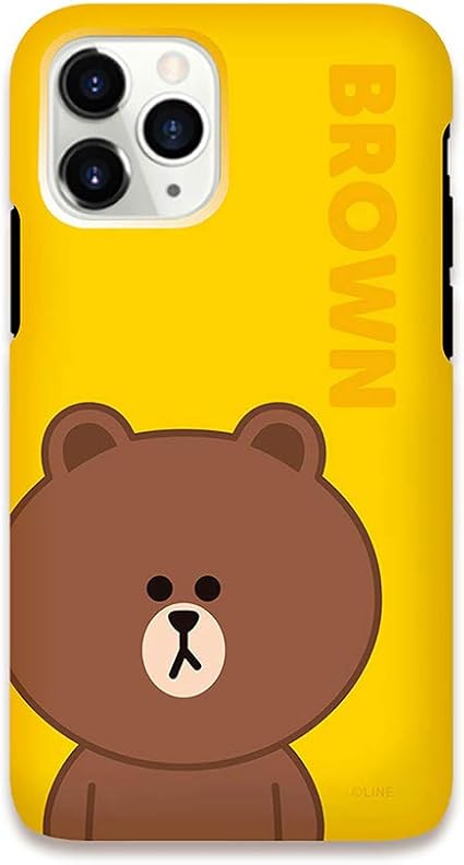 Amazon Co Jp カラー Brown イエロー Iphone12promax ライン フレンズ 背面 ケース カバー ソフト ソフトケース ハード ハードケース Line キャラクター ハイブリッド 保護 ブラウン チョコ コニー サリー アイフォン トゥエルブ プロ マックス Iphone 12 Pro Max