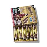 Prettywan Temporary Tattoo Cones, 12Pcs Paste Cones Black Body Art Painting Drawing