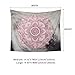 Alynsehom Tapestry Mandala Wall Hanging Decor Pink and Gray Indian Hippie Bohemian Flower Gypsy Decoration Beach Blanket Dorm Room Bed Sheets