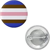 Tomboy Pride Flag Pin 1.5” Round Circle Shape Metal Button Pin Badge Pinback 1.5 inch Pin 38 mm 3.8 cm
