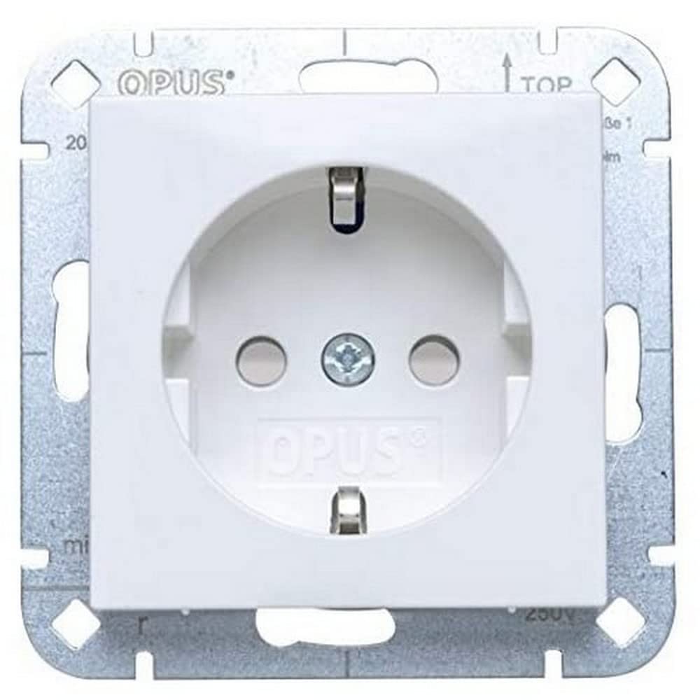 OPUS® 55 Protective Contact Socket Premium with Touch Protection Colour Polar White