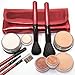 IQ Natural's Large Mineral Makeup Kit | Concealer, Bronzer, Eye Shadow, Setting Powder, 2 Full Size Mineral Foundation | Create A Natural Flawless Look - 8pc Shade[TAN]