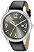 Akribos XXIV Men's Radiant Sunburst Dial - Date Window Three Hand Quartz Genuine Leather Strap Watch - AK869