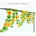 Meiliy 2pcs 7.9 FT Fake Sunflower Flower Vine Gerbera Daisy Flowers Plants Artificial Flower Home Hotel Office Wedding Party Garden Craft Art Decor