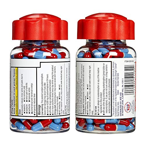 Rite Aid Extra Strength 500 mg Acetaminophen Pain Relief, Rapid Release