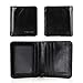 FlyHawk RFID Blocking Genuine Leather Wallets for Men Biford Mini&Slim Size Wallet