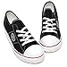 EpicStep Women's Casual Canvas Shoes Mid Heels Lace Up Fashion Sneakers