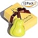 AiXiAng Perfect Pair Pear Shaped Scented Soaps for Wedding Party Bridal Shower Favor Set of 12