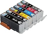 Skia Canon Compatible 6 Pack W/Gray PGI-270 XL CLI-271 XL Ink Cartridge cli270 pgi270 for inkjet printer Pixma MG7720 271xl 270xl Grey gy