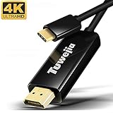 USB C to HDMI Cable 6ft, Tuwejia USB 3.1 Type C (Thunderbolt 3 Port) to 4K 60Hz HDMI (2.0/1.4) Cable Adapter for MacBook pro,MacBook Air 2018/2019, Ipad Pro 2018/2019, iMac,Samsung Galaxy S9/S10
