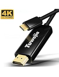 USB C a HDMI cable, tuwejia USB tipo C a HDMI cable (compatible con Thunderbolt 3) 4 K 30 hz cable HDMI para Galaxy S8, 2016 Macbook pro, MacBook 2015, Chromebook Pixel ¡