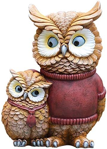 Amazon Co Jp ガーデニング 置物 飾り ガーデニング雑貨 ガーデンオブジェ 庭の動物の彫刻 フクロウの像 かわいいシミュレーション動物モデルレジンガーデンクラフト 手作りのガーデニングギフト 17 11 24cm インテリア アウトドア 部屋 庭 デコレーション ホーム
