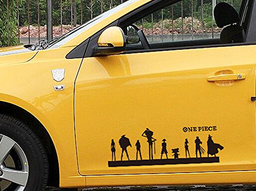 ONE PIECE Car Decal Stickers Personality Car Decal For Car Doors BLACK ( 60cm )