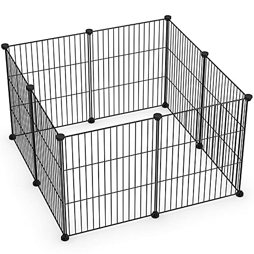 Tespo Pet Playpen, Small Animal Cage Indoor Portable Metal Wire yd