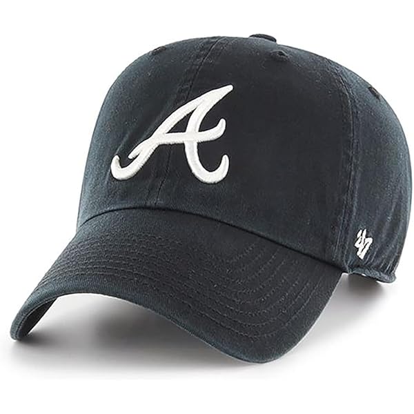 Amazon.com: 47 Brand MLB Black Black Primary Logo Clean Up