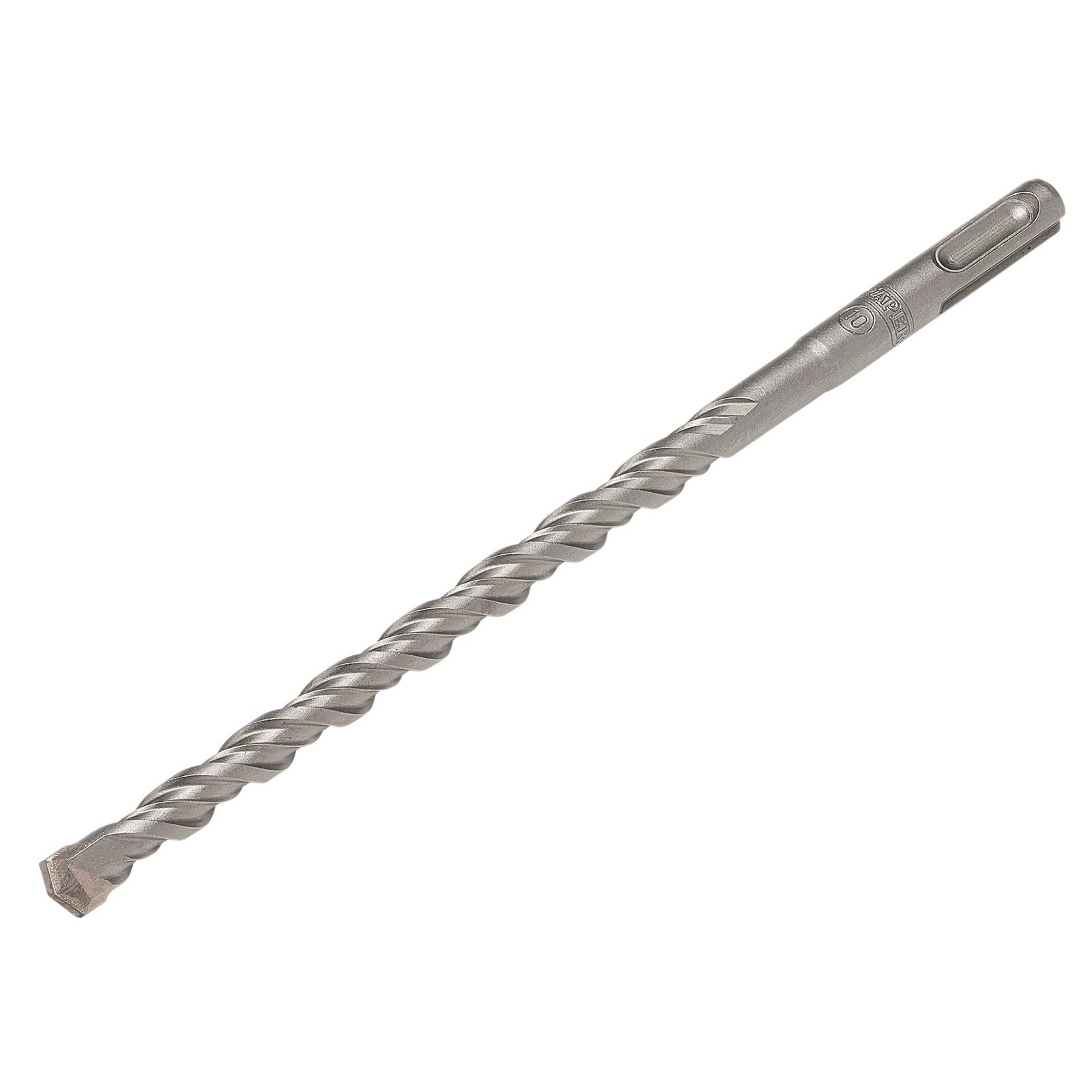 Draper SDS Plus Drill Bit, 10.0 x 210mm - 13810 - Tungsten Carbide Tip, Double Flute, For Concrete, Masonry, Brick, Stone, Granite