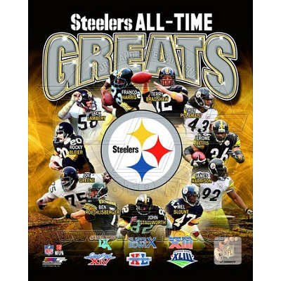 Pittsburgh Steelers All Time Greats Composite Sports Photo Photograph