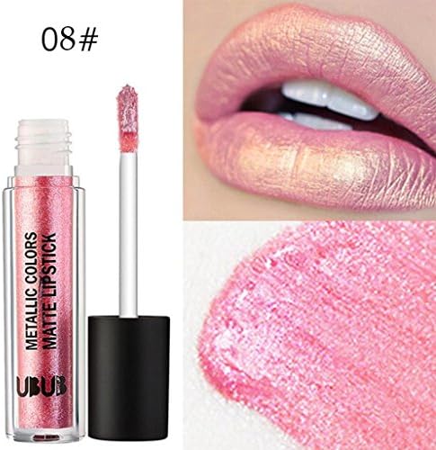 Creazrise Clearance! UBUB Shimmer Sheer Lipstick,Waterproof Makeup Matte Velvet Long Lasting Lipstick Moisturize Lip Gloss (H)