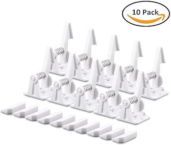 Paquete de 10 cerraduras para armario de seguridad para niños a prueba