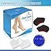 Plantar Fasciitis Relieve Kits(5PCS) Compression Heel Sleeves & Massage Ball for Heel Protectors,Heel Supports,Foot Massage,Cracked Heels,Heel Pains,Ankle & Arch Supports for Men & Women