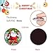 LESFIT Christmas Magnets, 12 Pack 3D Decorative Glass Magnetic Fridge Magnet for Map, Whiteboard and Refrigerator (1.18 inches)