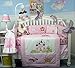SoHo Royal Princess Baby Crib Nursery Bedding Set 13 pcs included Diaper Bag with Changing Pad & Bottle Case