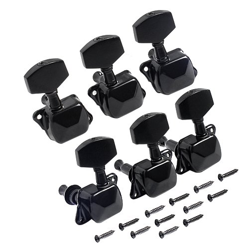 image for Kmise A0702 2 Set of 6 Piece 3l3r Semi Closed Guitar Tuning Pegs Machi