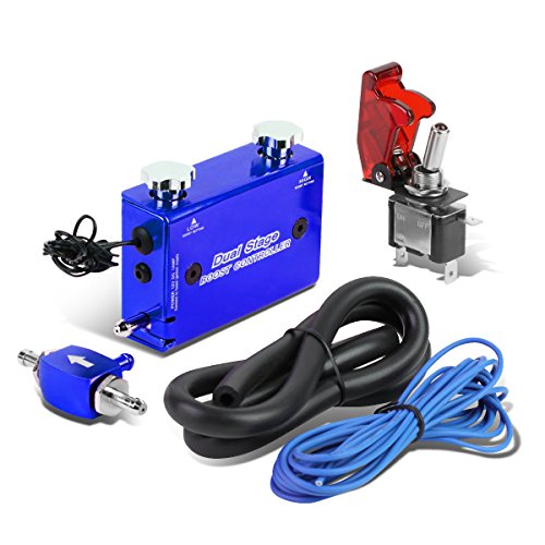 Dual Stage Turbocharger Boost Electronic Controller Kit + Rocket Switch (Blue) - Thumbnail 5
