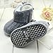 Usstore 1Pair Infant Baby Toddler Bowknot Winter Warm Boots Walker Shoes (0- 6months, Gray)
