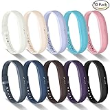 GreenInsync Compatible Fitbit Flex 2 Bands,Replacement for Flex 2 Sport Accessories Bracelet Band Strap Soft Silicone W/Fastener Clasp for Fitbit Flex 2 Watch, Adjustable Wrist Band for Small Large