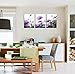 Flowers Wall Art Canvas Pictures Purple Wildflowers Black and White Background 3 Piece Canvas Art Blossom Contemporary Artwork for Home Decoration Office Kitchen Wall Decor 12