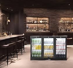 BODEGACOOLER Back Bar Cooler With 3 Glass