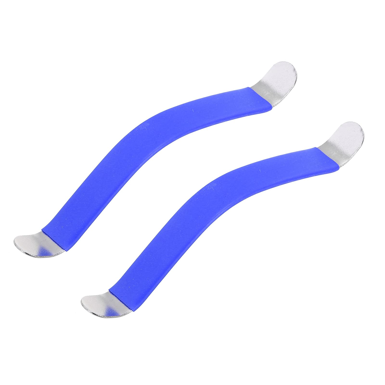 PATIKIL Guitar String Spreaders Rubber Coated Fretboard Cleaning Tools Stainless Steel Blue for Guitar Maintenance and Care Pack of 2