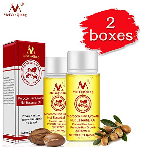 Morocco Nut Extract Hair Care Essence Treatment For Men And Women Hair Loss Fast Powerful Hair Growth Serum Repair Hair Root (2pcs)