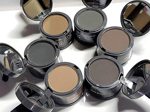 New Arrival JARGOD Topical Hair Shadow Hairline powder for Root Touch Up Hair Loss Concealer to Cover Up Roots and Grays (Black)