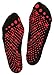 FitSox Grip Socks - Yoga, Martial Arts, Dance Anti-Slip/Non-Slip, 1 Pair, US Size 8-10. Black/Red